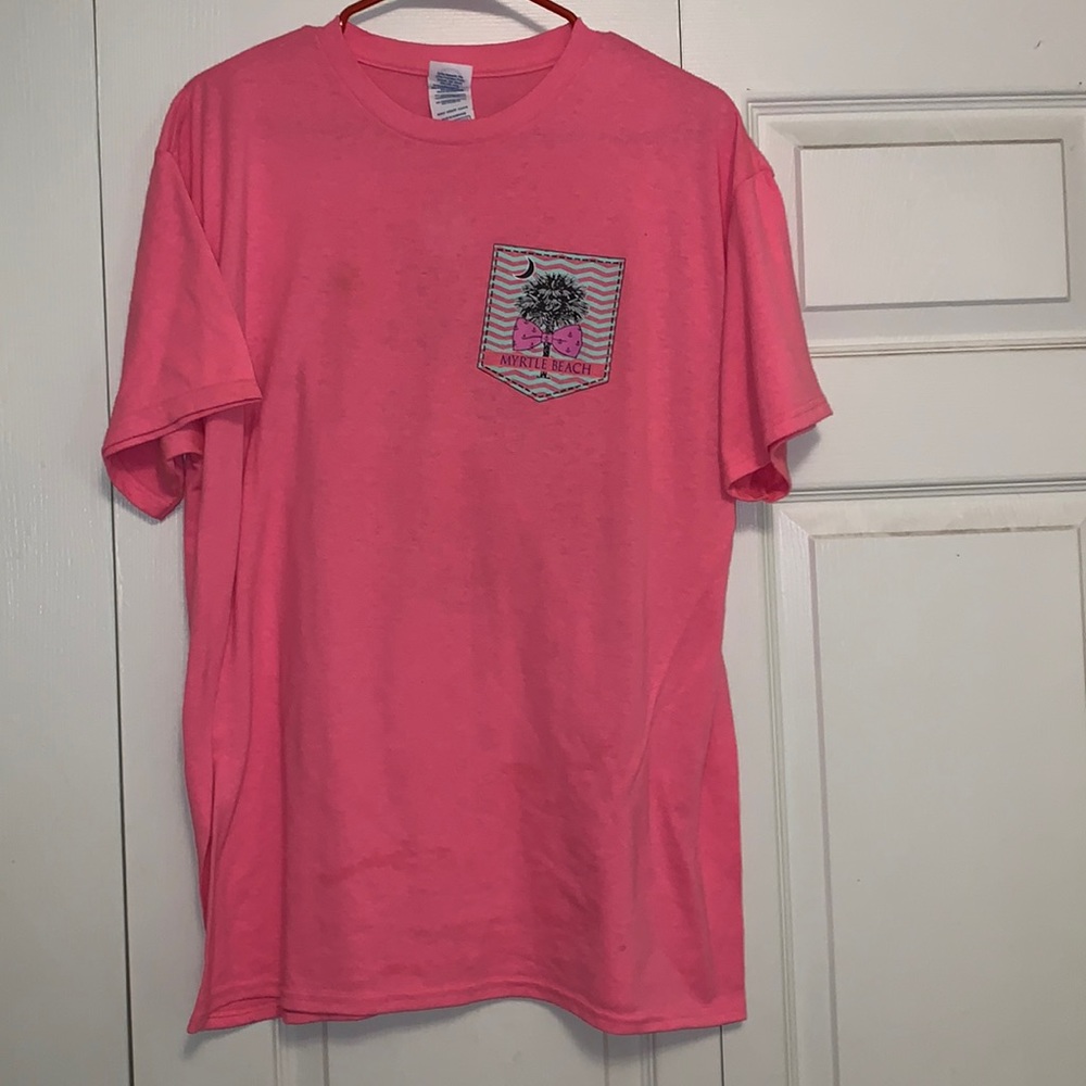 Pink Myrtle Beach tee